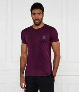 Versace: Фиолетовая футболка 