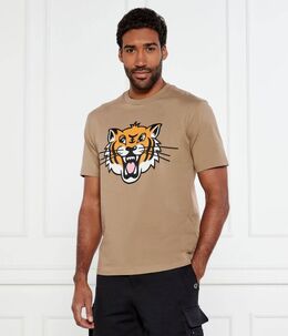 Kenzo: Коричневая футболка 