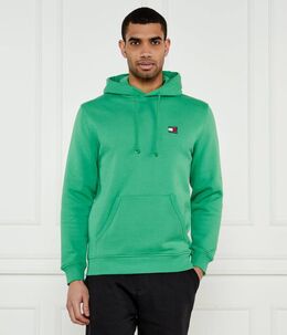 Tommy Jeans: Зелёный свитер 