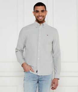 Tommy Jeans: Серая рубашка 