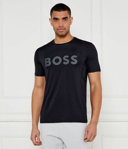 BOSS Green: Чёрная футболка 