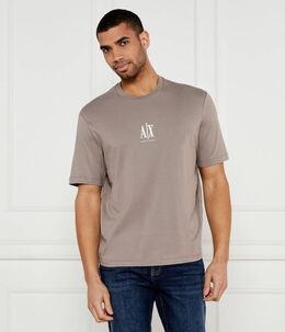 Armani Exchange: Жёлтая футболка 