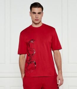 Armani Exchange: Красная футболка 