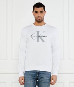 Calvin Klein Jeans: Белый свитер 