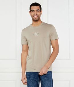 Calvin Klein Jeans: Жёлтая футболка 