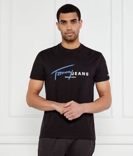 Tommy Jeans: Чёрная футболка 