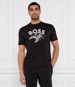 BOSS Orange: Чёрная футболка 