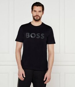 BOSS Green: Чёрная футболка 