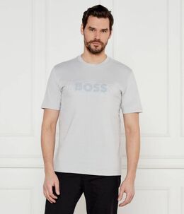 BOSS Green: Жёлтая футболка 