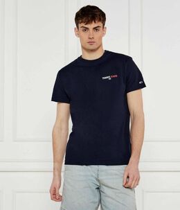 Tommy Jeans: Синяя футболка 