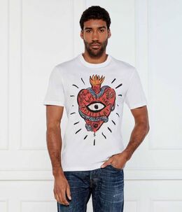 Just Cavalli: Белая футболка 