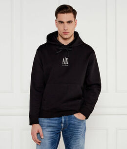 Armani Exchange: Чёрный свитер 