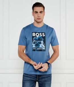 BOSS Orange: Синяя футболка 