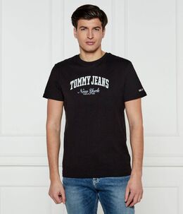Tommy Jeans: Чёрная футболка 