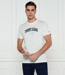 Tommy Jeans: Белая футболка 