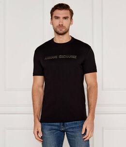 Armani Exchange: Чёрная футболка 