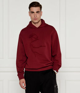 Armani Exchange: Красный свитер 
