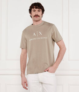 Armani Exchange: Жёлтая футболка 