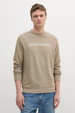 Emporio Armani: Бежевая толстовка 