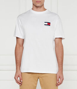 Tommy Jeans: Белая футболка 
