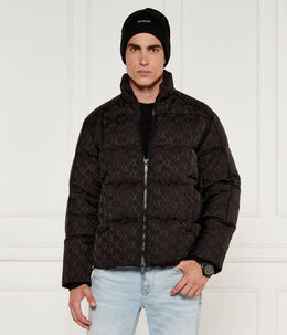 Armani Exchange: Чёрный пуховик 