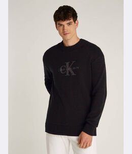 Calvin Klein Jeans: Чёрный свитер 