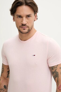 Tommy Jeans: Розовая футболка 