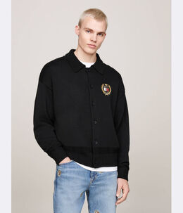 Tommy Jeans: Чёрный кардиган 