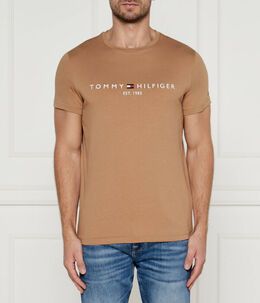 Tommy Hilfiger: Коричневая футболка 