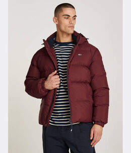 Tommy Jeans: Красный пуховик 