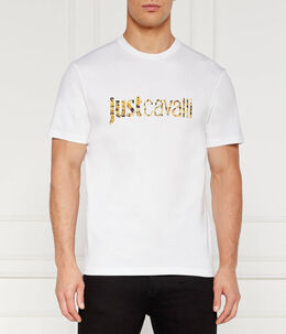 Just Cavalli: Белая футболка 