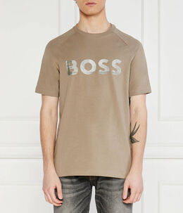 BOSS Green: Жёлтая футболка 