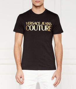 Versace Jeans Couture: Чёрная футболка 