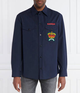 Kenzo: Синяя рубашка 