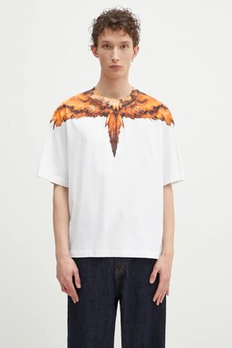 Marcelo Burlon: Хлопковая футболка  Wings