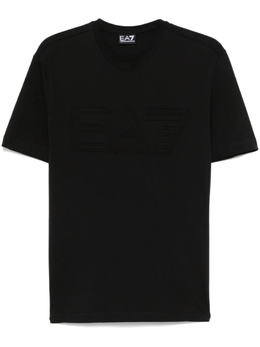 EA7 Emporio Armani: Чёрная футболка 