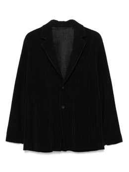 Homme Plissé Issey Miyake: Чёрные пиджаки 