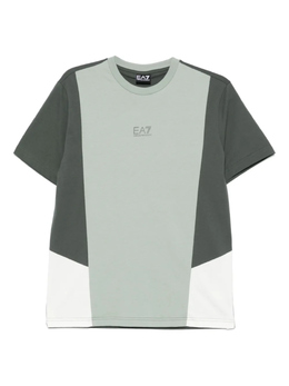 EA7 Emporio Armani: Зелёная футболка 