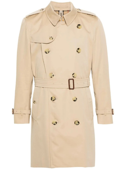 Burberry: Двубортный плащ 