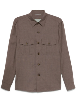 Canali: Рубашка из шерсти 