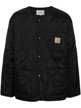 Carhartt WIP: Чёрный пуховик 