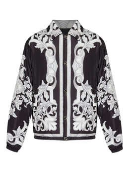 Versace: Чёрная куртка 