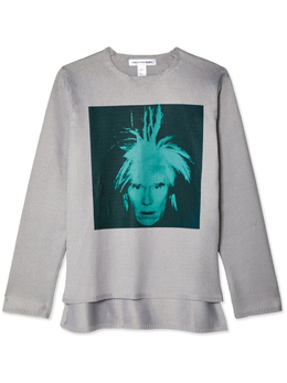 Comme Des Garcons Shirt: Свитер с принтом 