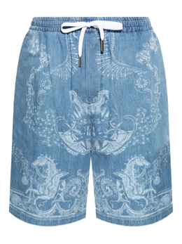 Versace: Джинсовые шорты  Barocco