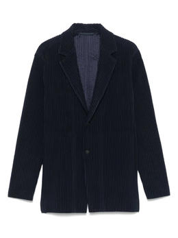 Homme Plissé Issey Miyake: Синие пиджаки 