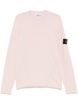 Stone Island: Розовая футболка  Compass