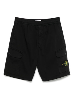 Stone Island: Чёрные шорты  Compass