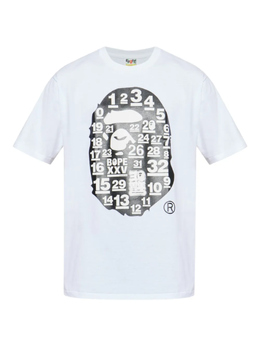 A BATHING APE: Белая футболка 