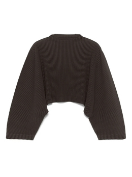 Homme Plissé Issey Miyake: Коричневая футболка 