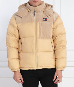 Tommy Jeans: Коричневый пуховик 